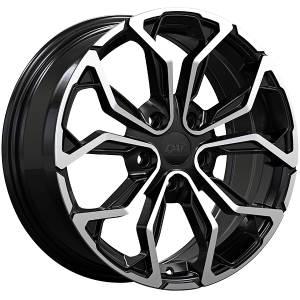 Dai MUSE 17x7.0 Gloss Black Machined Face Wheel 5x114.3