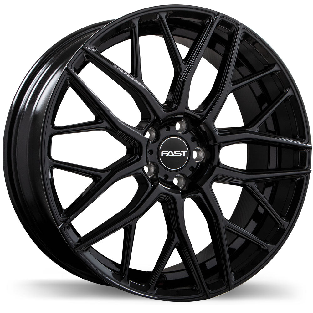 Fast Wheels Vybz 20x8.5 Gloss Black Wheel 5x114.3