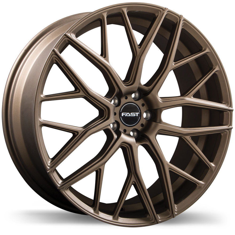 Fast Wheels Vybz 20x8.5 Textured Bronze Wheel 5x114.3