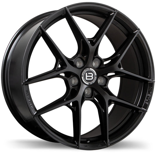 Braelin BR14 19x9.5 & 19x8.5 Satin Black Anthracite Wheels 5x112