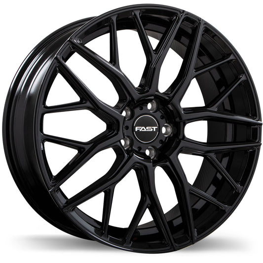 Fast Wheels Vybz 20x8.5 Gloss Black Wheel 5x114.3