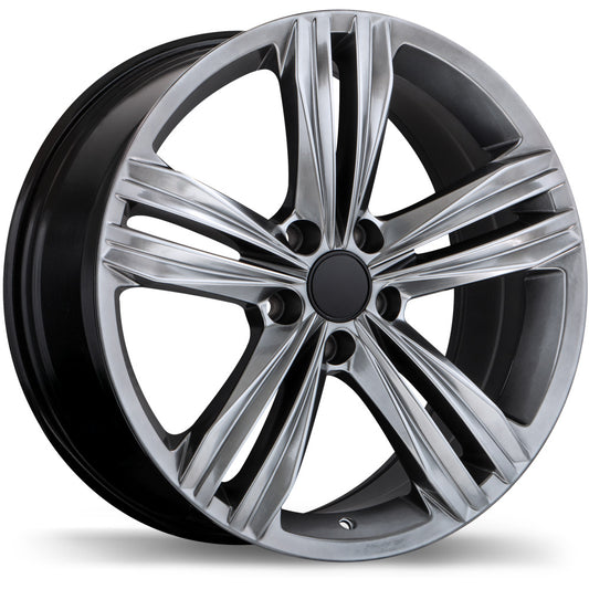 Replika R205 17x7.5 Dark Hyper Silver Wheel 5x112